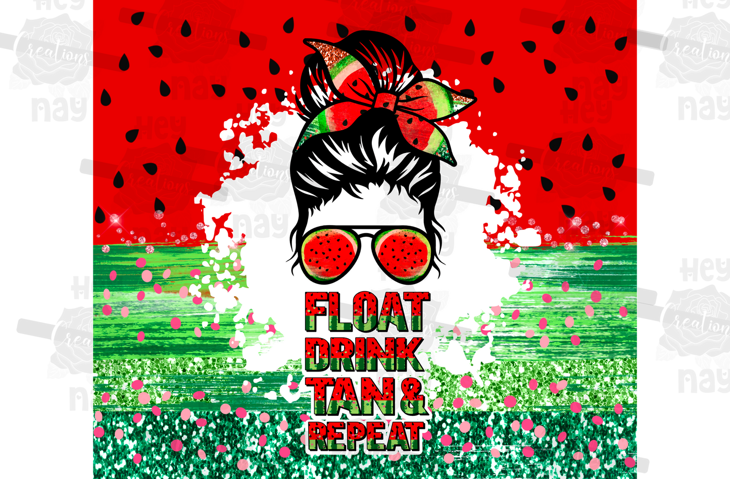 Float, Drink, Tan, and repeat 20 oz Tumbler